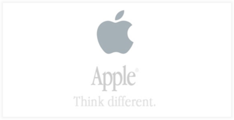 Esempio sul marchio della Apple di quale componente sia il simbolo