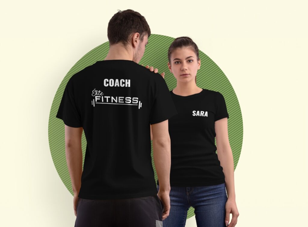 mockup t shirt elite fitness project anzio